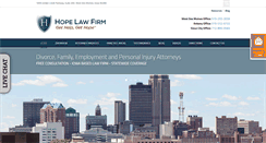 Desktop Screenshot of hopelawfirm.com